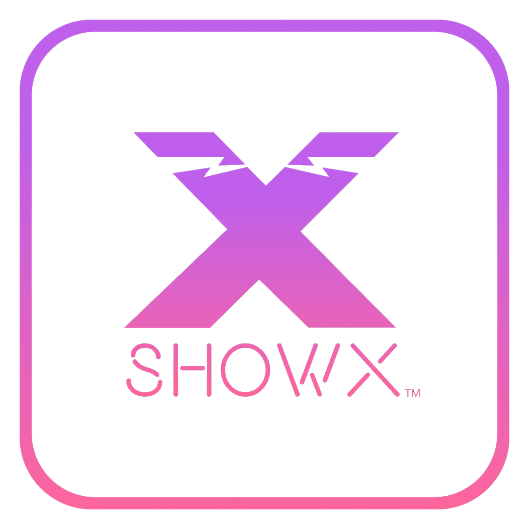 SHOWX logo purple-pink