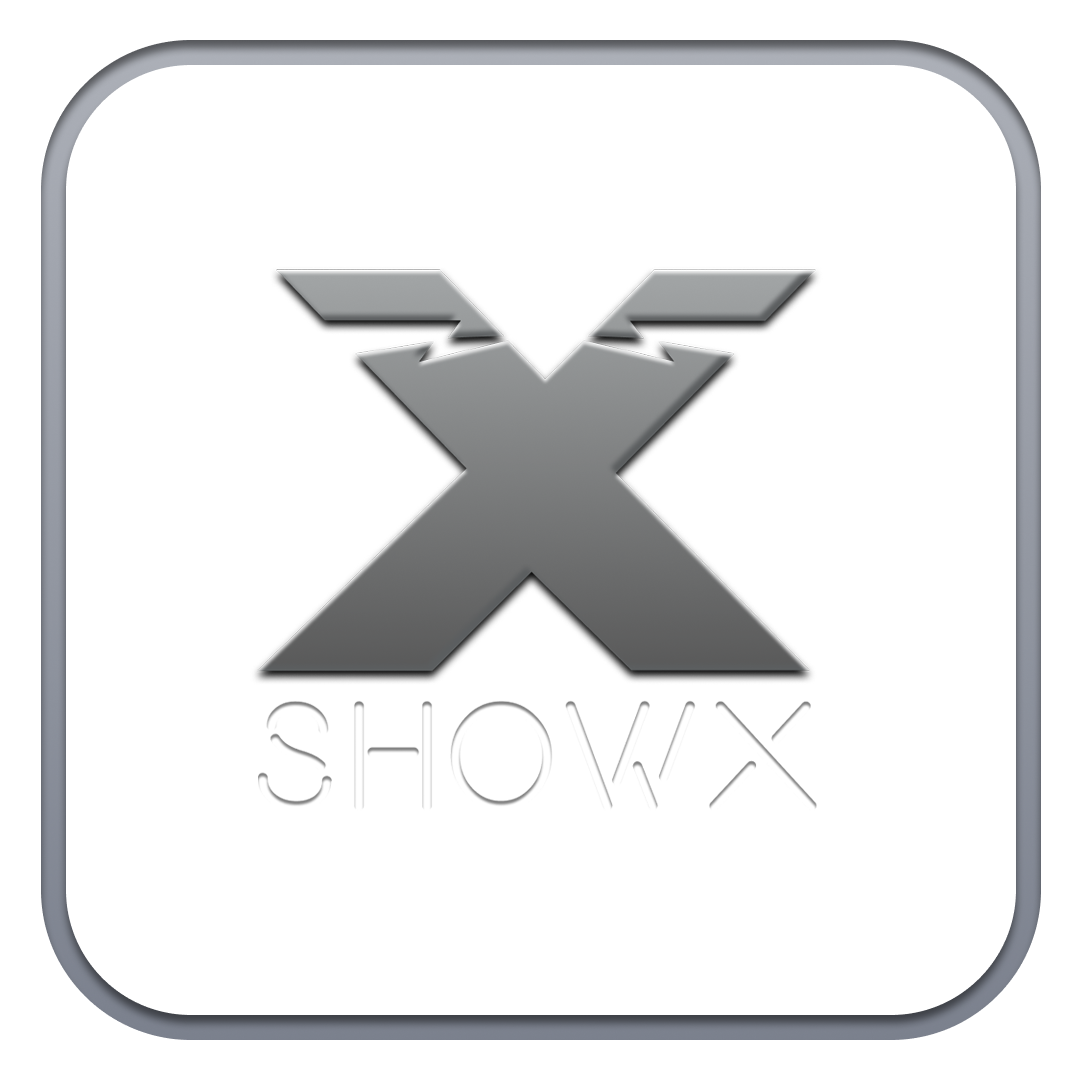 SHOWX silver logo